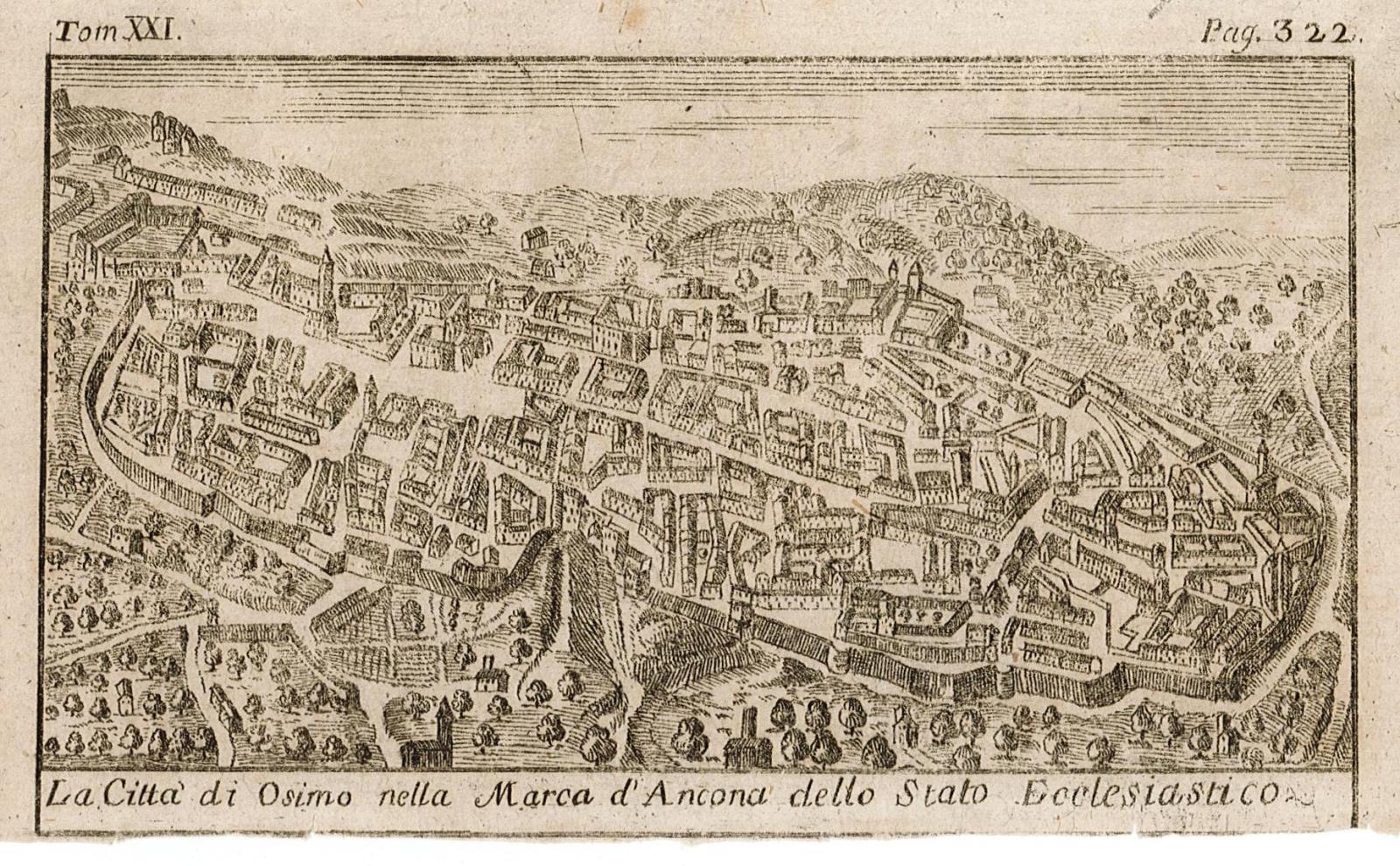La Città di Osimo nella Marca d'Ancona dello Stato Ecclesiastico.