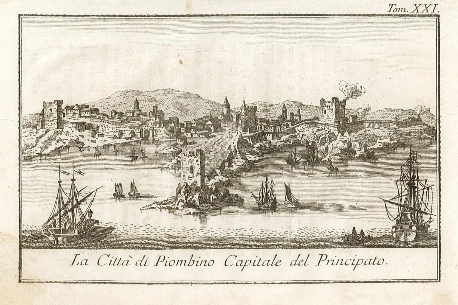 La Città di Piombino, Capitale del Principato.