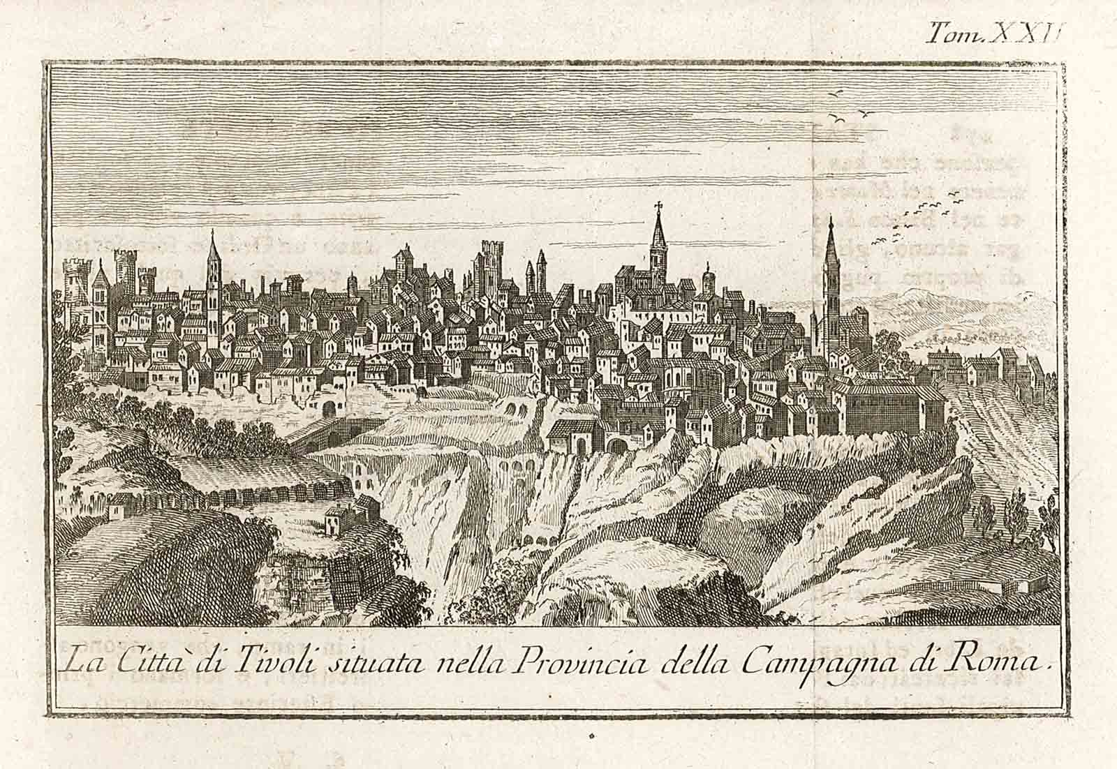 La Città di Tivoli situata nella Provincia della Campagna di …