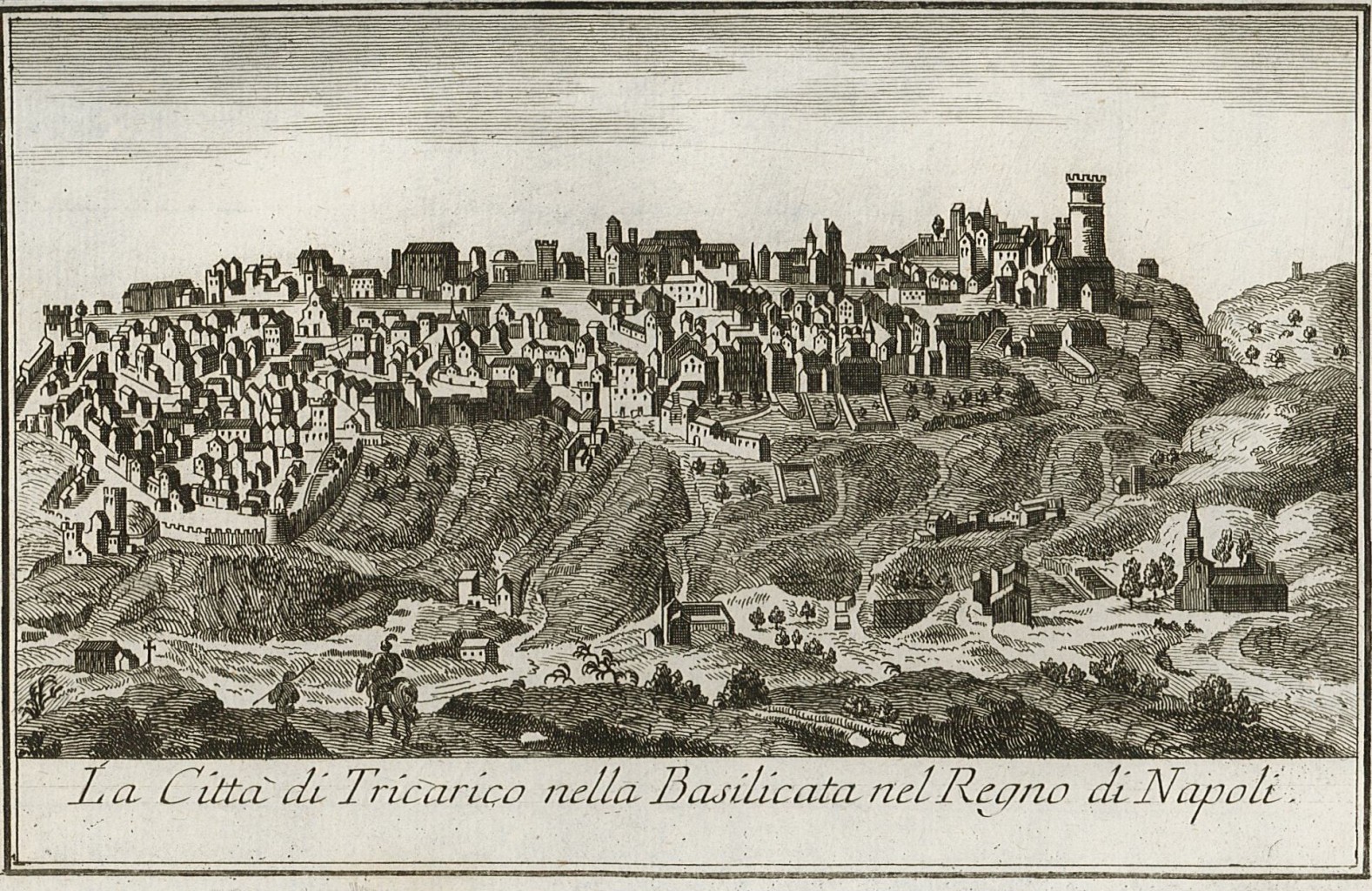 La città di Tricarico nella Basilicata nel Regno di Napoli