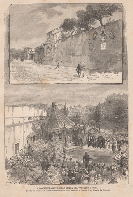 La commemorazione della difesa del Vascello a Roma