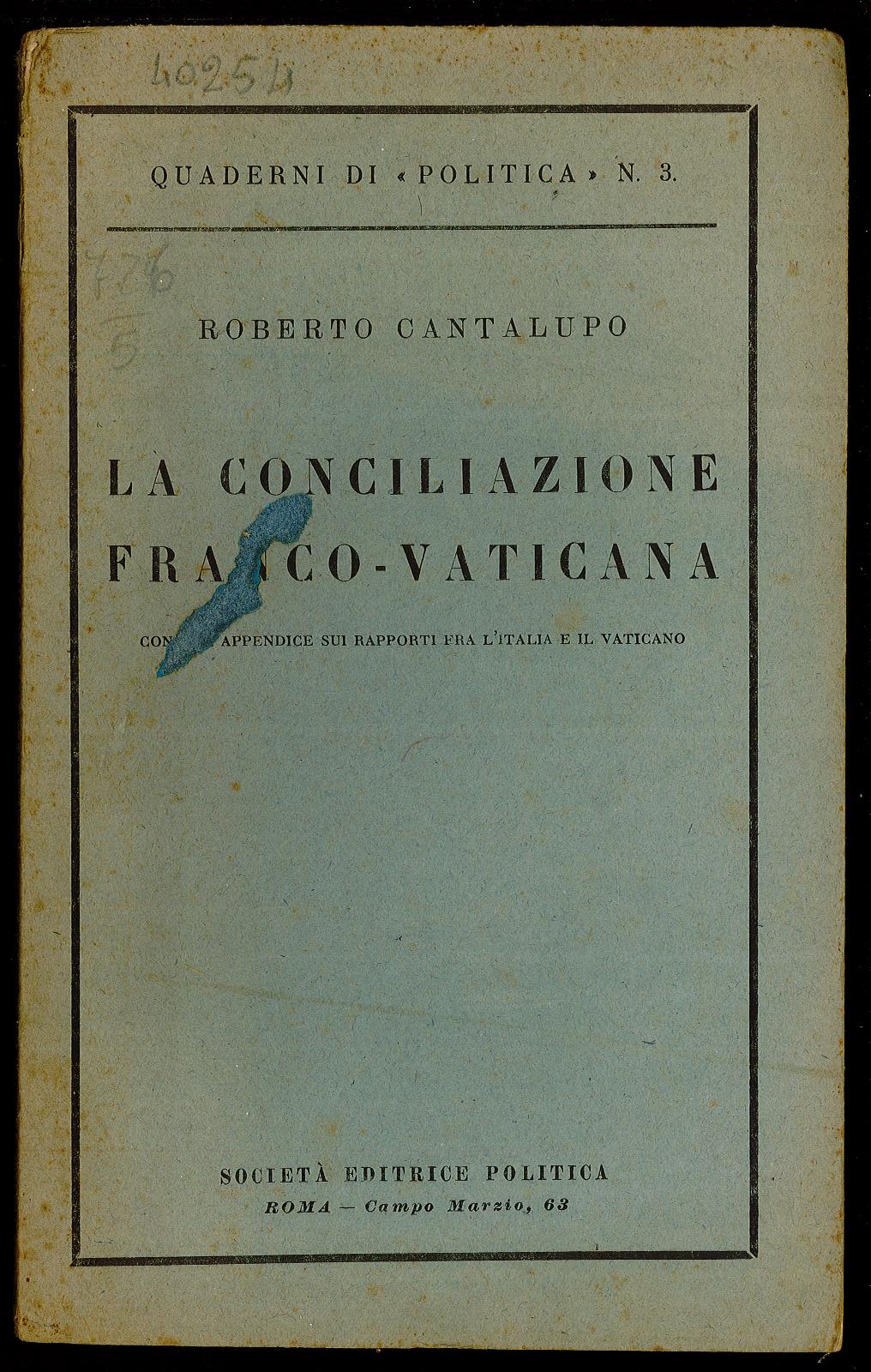 La Conciliazione Franco - Vaticana