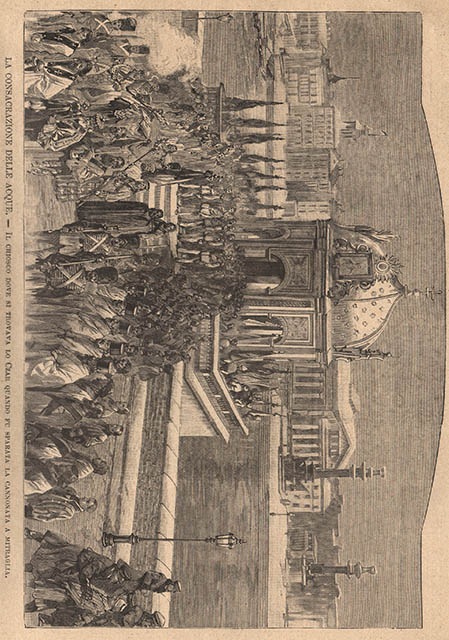 La consacrazione delle acque - Il chiosco dove si trovava …