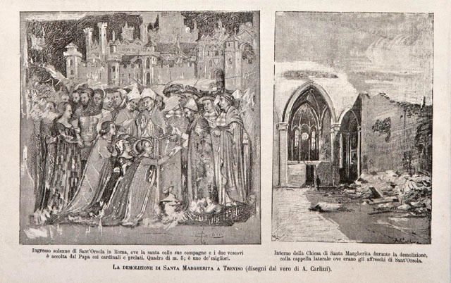 La demolizione di Santa Margherita a Treviso