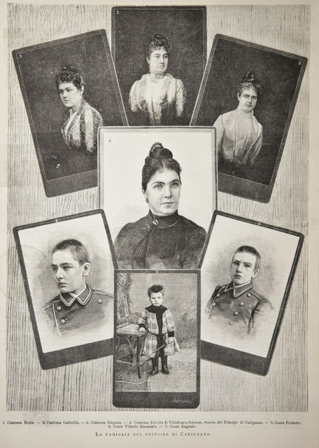 La famiglia del principe di Carignano