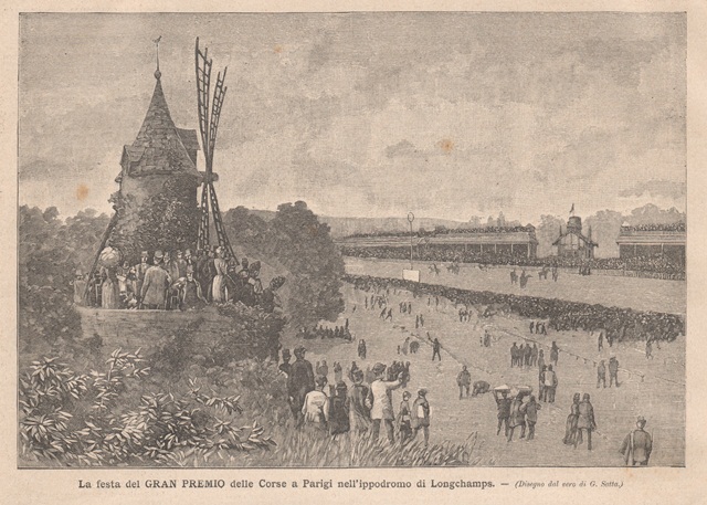 La festa del Gran Premio delle Corse a Parigi nell’ippodromo …