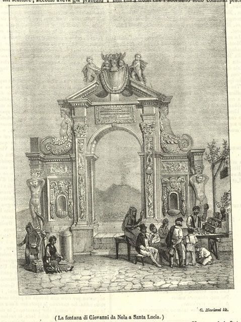 La fontana di Giovanni da Nola a Santa Lucia