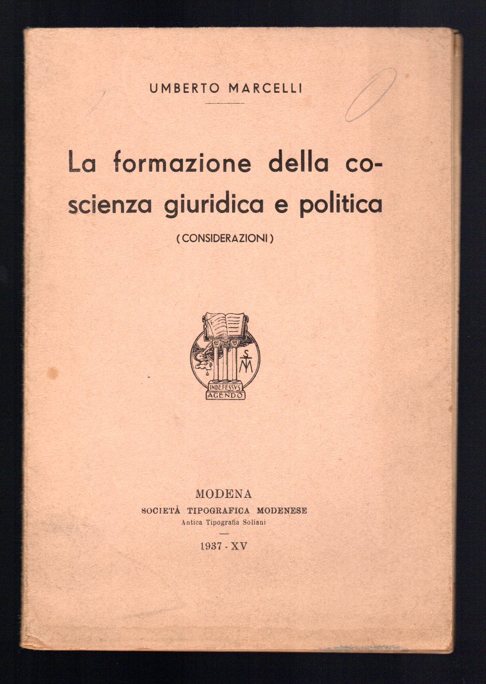 La formazione della coscienza giuridica e politica (considerazioni)