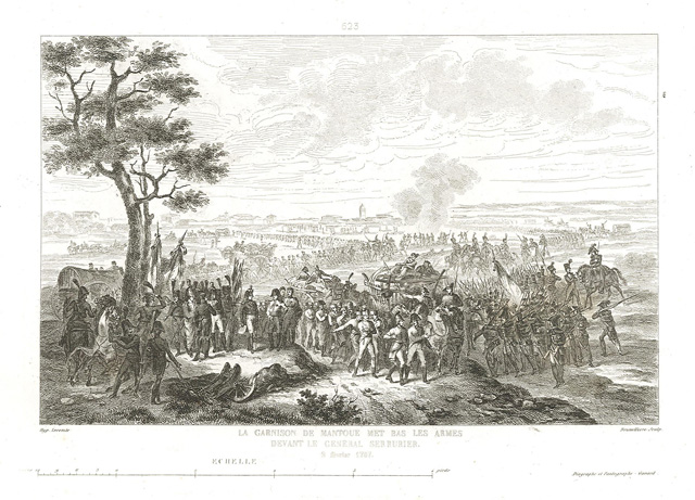 La garnison de Mantoue .le General Serrurier