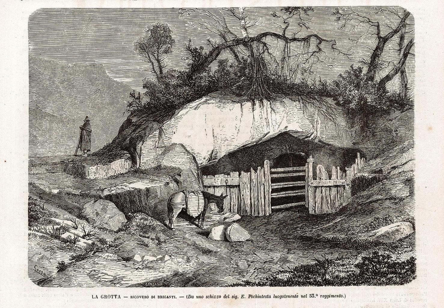 La grotta. Ricovero di briganti.