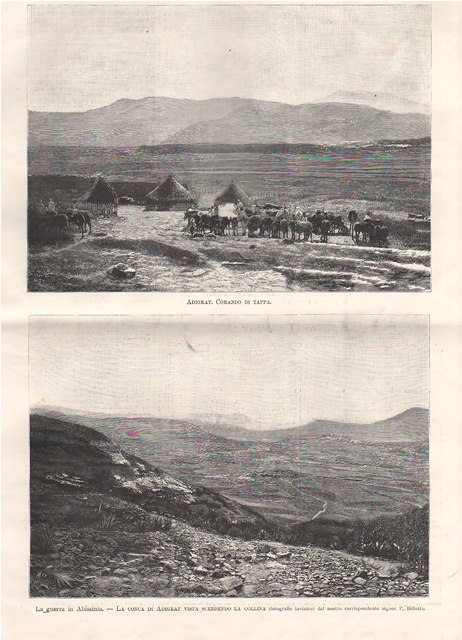 La guerra in Abissinia - La conca di Adigrat vista …
