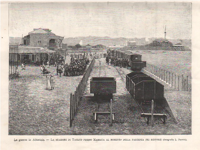 La guerra in Abissinia - La stazione di Taulud presso …