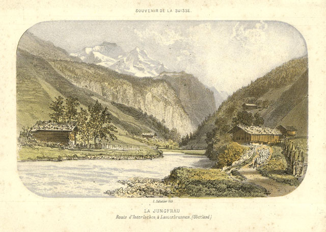 La Jungfrau / Route d'Interlaken à Lauterbrunnen, (Oberland)