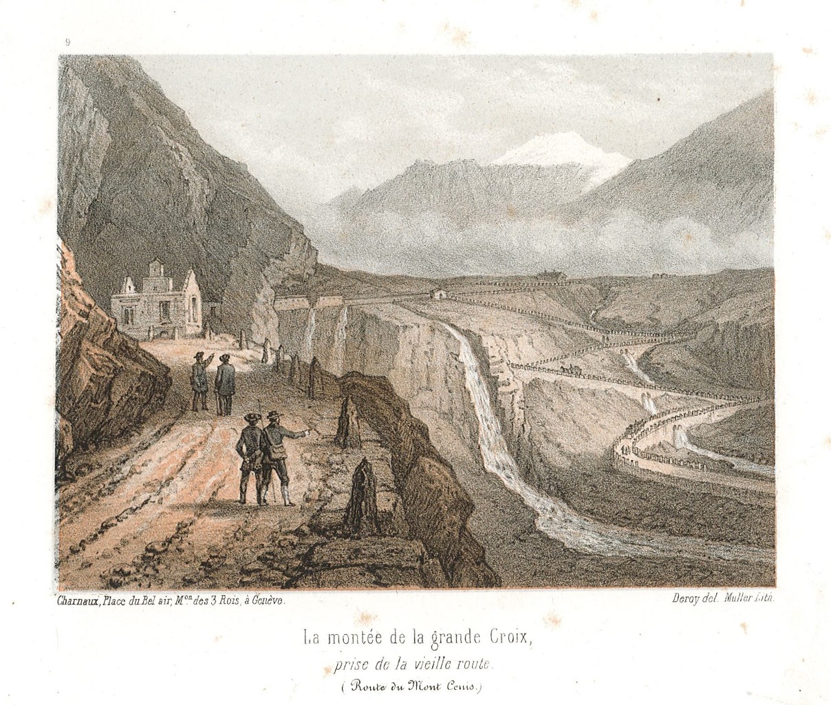 La montée de la grande Croix, prise de la vieille …