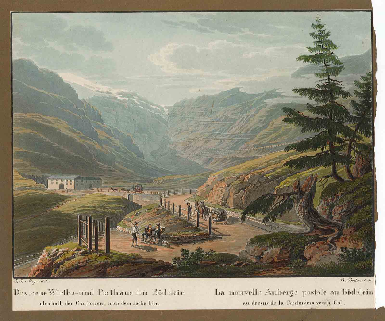 La nouvelle Auberge postale au Bodelein au dessus de la …