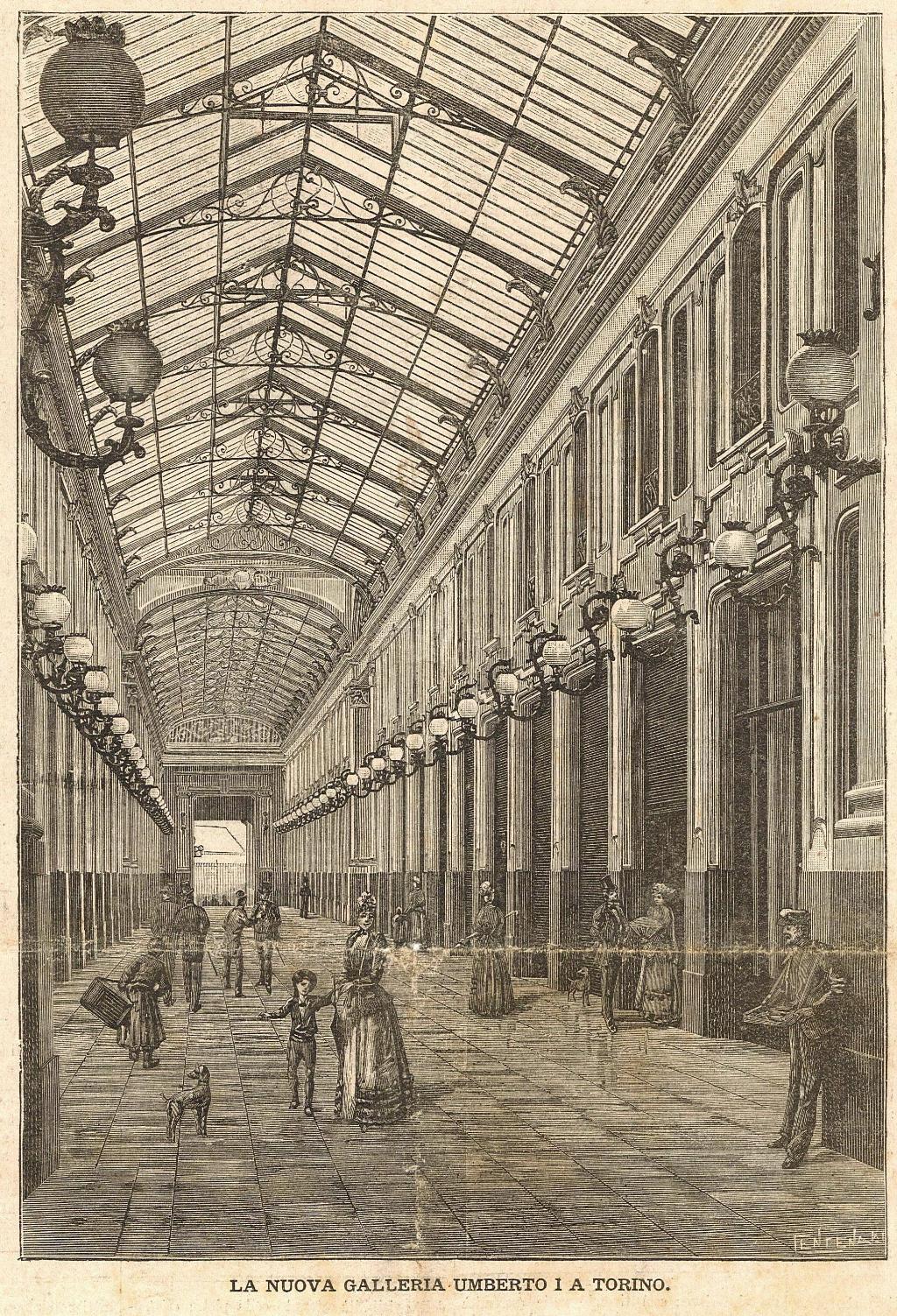 La nuova galleria Umberto I° a Torino