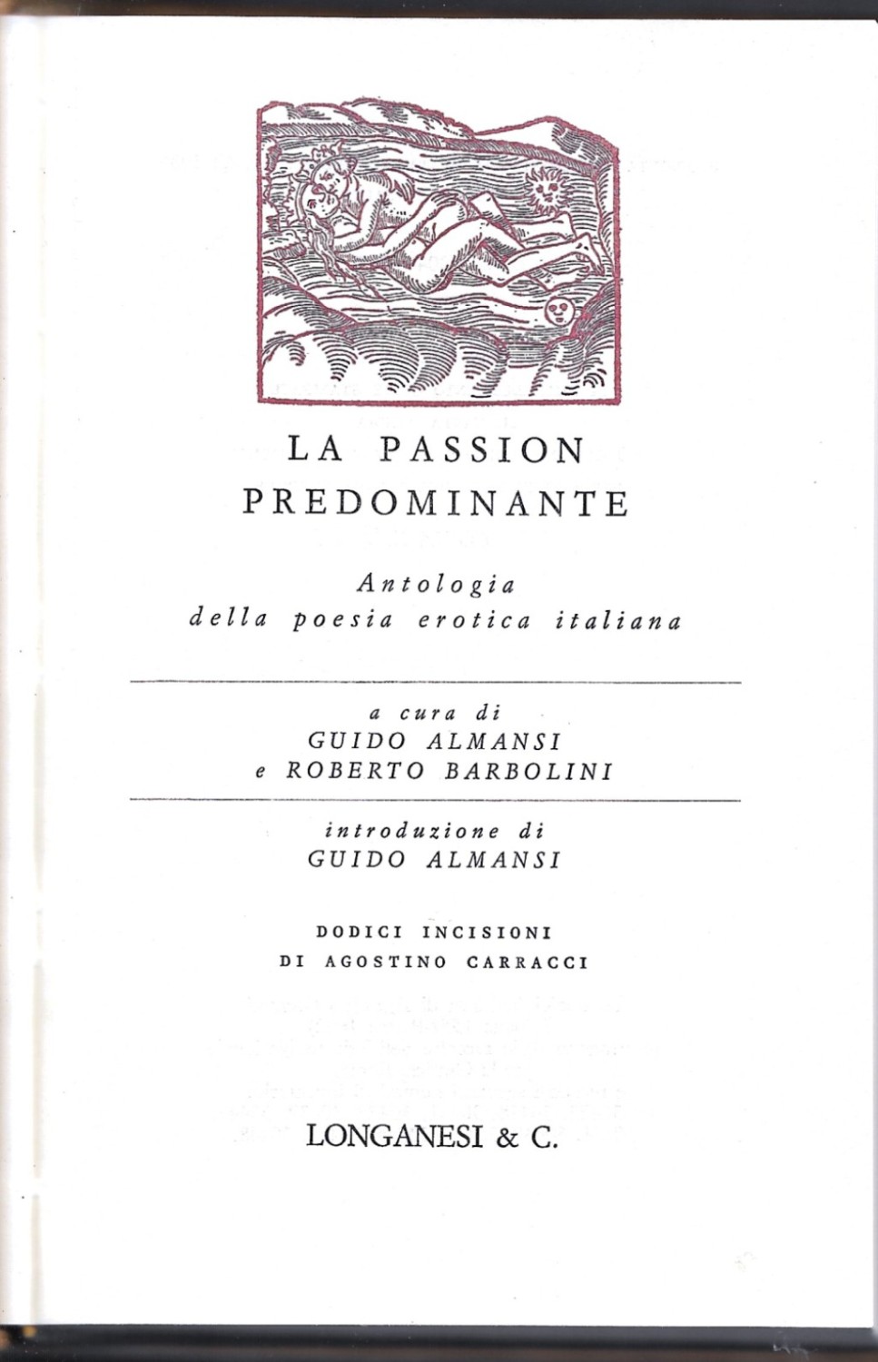 La passione predominante – Antologia della poesia erotica italiana