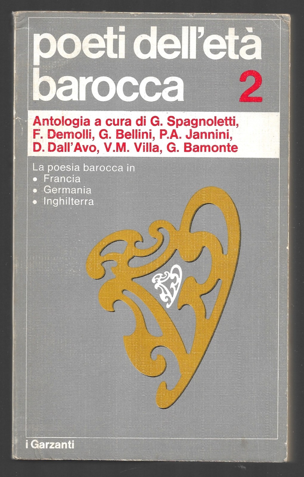 La poesia barocca in Francia, Germania, Inghilterra