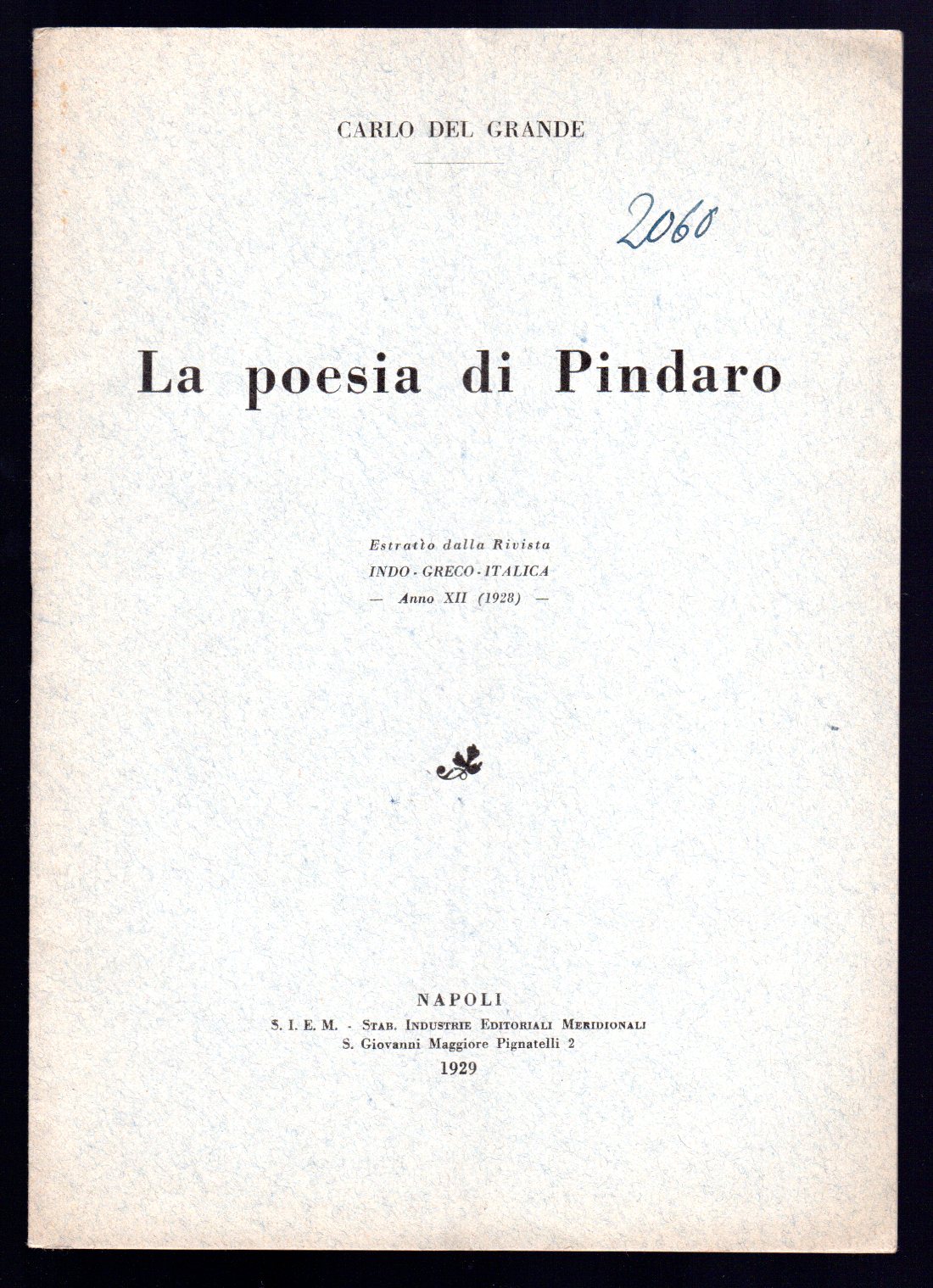 La poesia di Pindaro