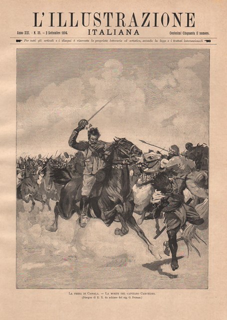 La presa di Cassala - La morte del capitano Carchidio