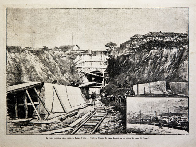 La prima galleria della ferrovia Parma-Spezia / Fornovo