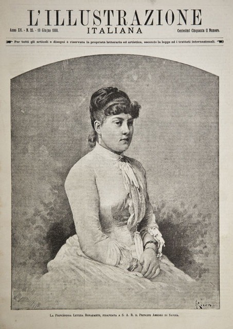 La Principessa Letizia Bonaparte, fidanzata a S. A. R. il …