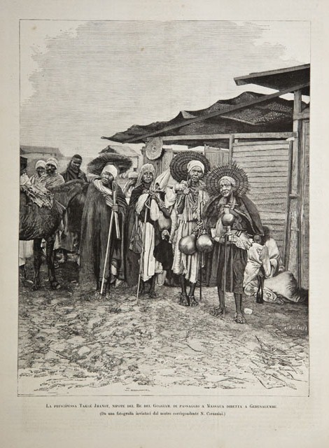 La principessa Taklè Jmanot, nipote del Re del Goggiam, di …