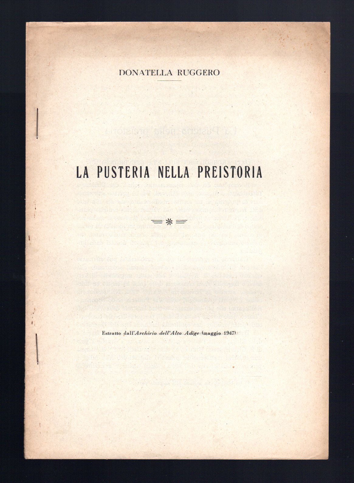 La Pusteria nella Preistoria
