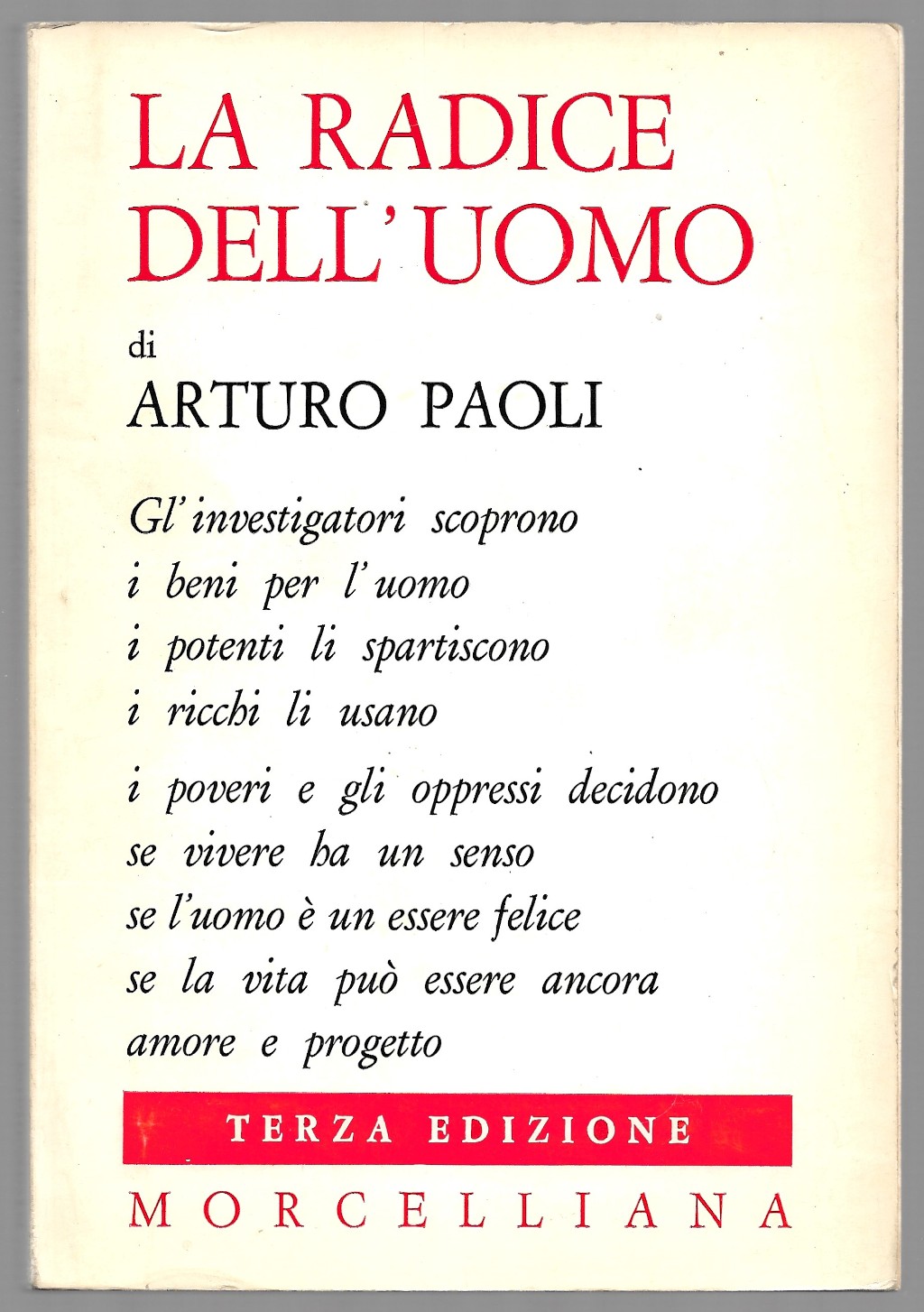 La radice dell'uomo