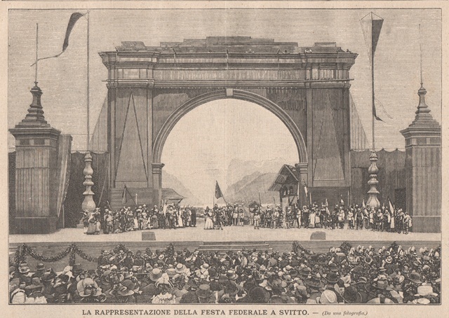 La rappresentazione della festa Federale a Svitto