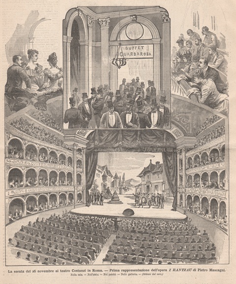 La serata del 26 novembre al teatro Costanzi in Roma …