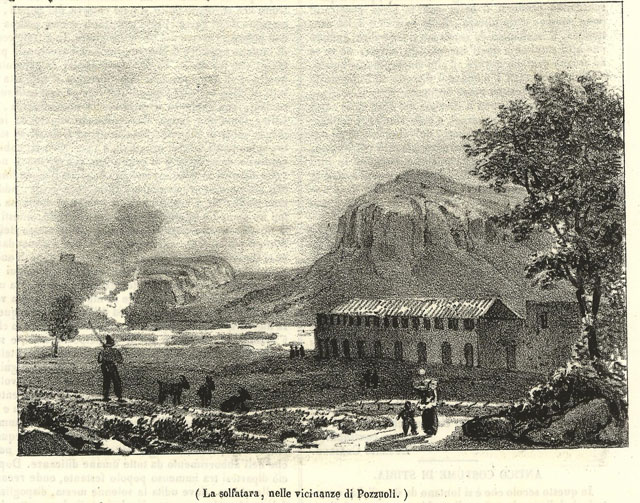 La solfatara, nelle vicinanze di Pozzuoli