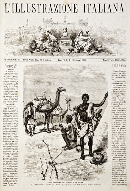 La spedizione italiana in Africa.- Camelli e camellieri della carovana …