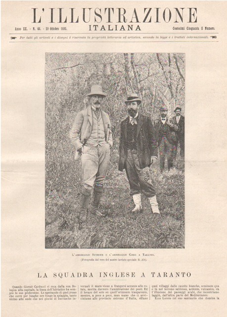 La squadra inglese a Taranto - L’ammiraglio Seymour e l’ammiraglio …