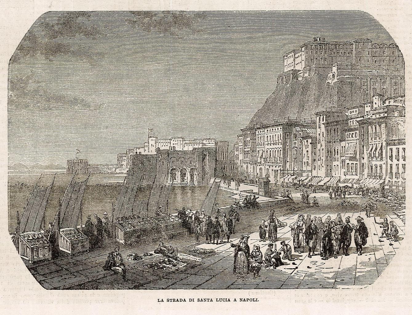 La strada di Santa Lucia a Napoli