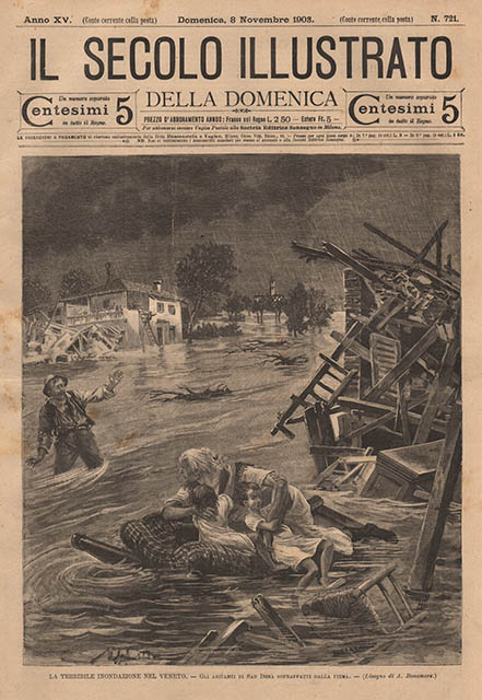 La terribile inondazione del Veneto - Gli abitanti di San …