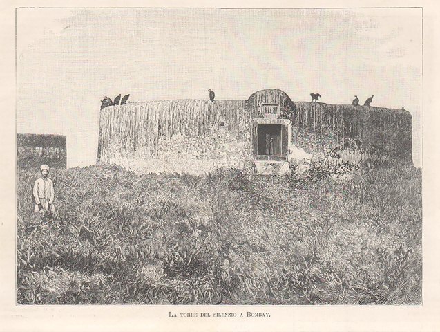 La torre del silenzio a Bombay