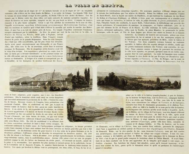 La ville de Genève