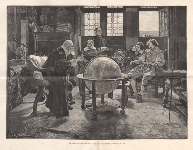 La visita di Milton a Galileo ad Arcetri presso Firenze, …