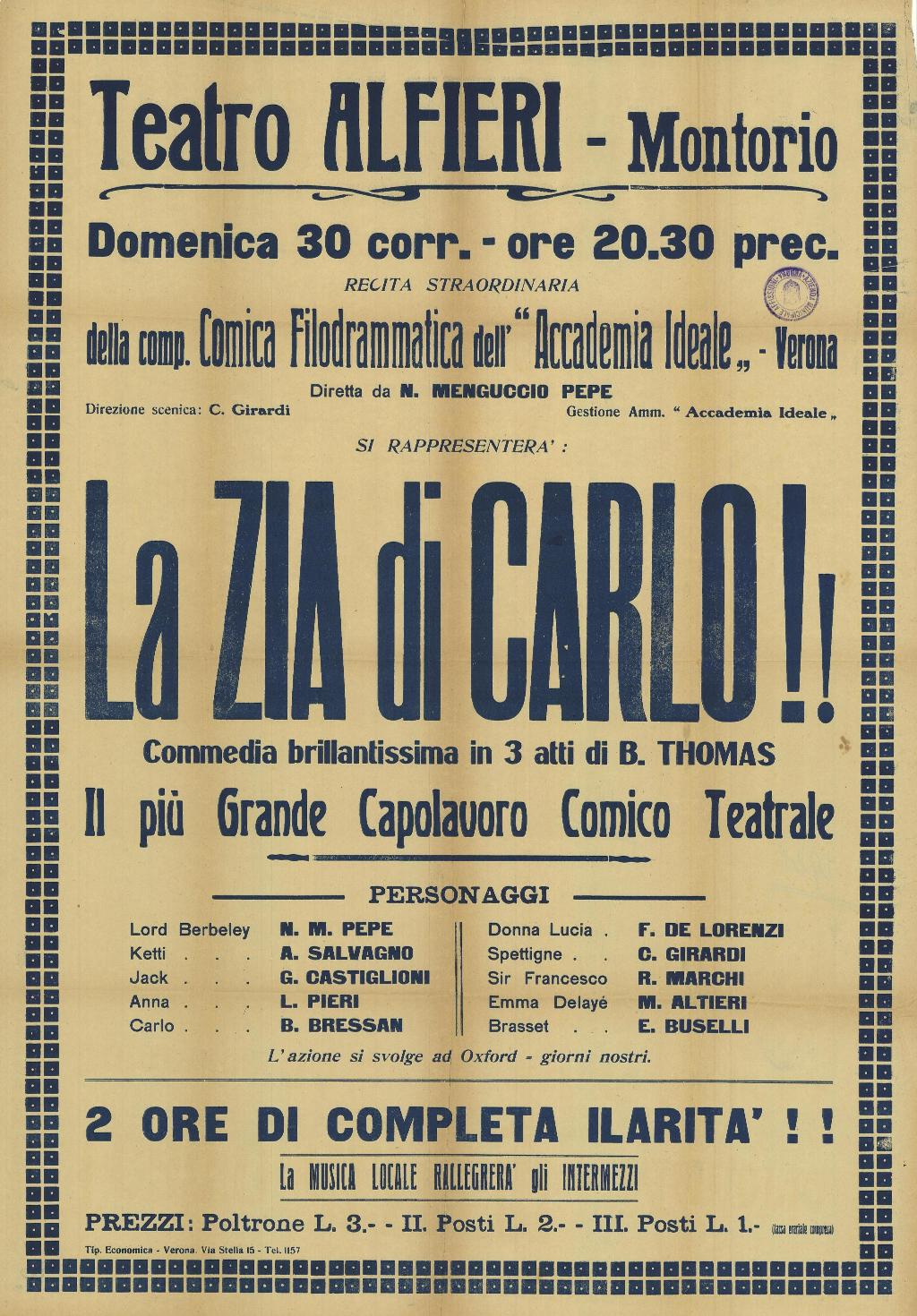 La zia di Carlo!