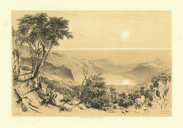 Lac de Nemi, (environs de Rone