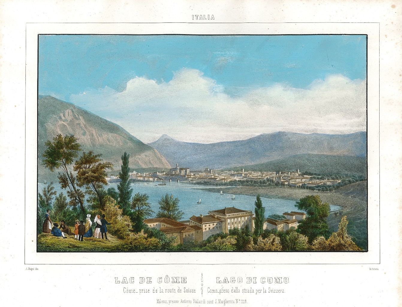 Lago di Como / Como preso dalla strada per la …