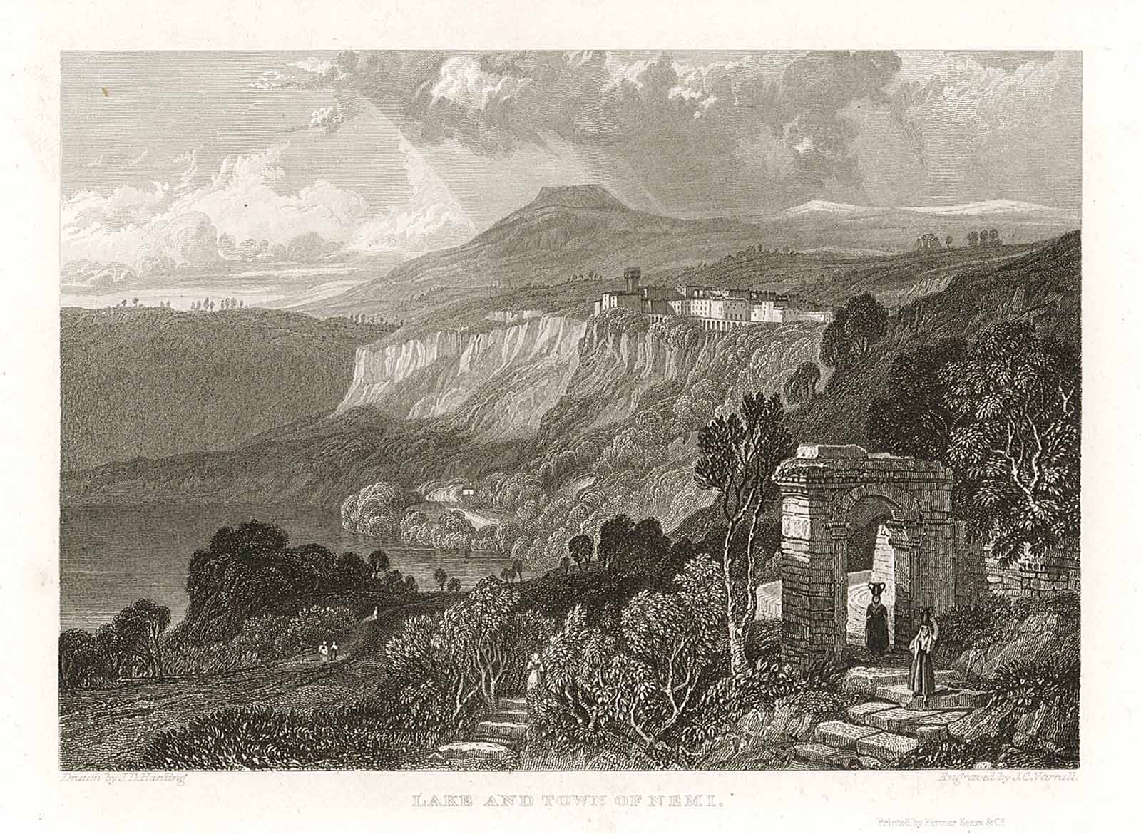 Lake and town of Nemi