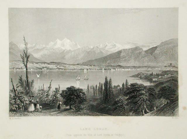 Lake Leman./ (From opposite the Villa of Lord Byron at …