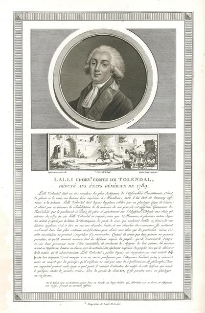 Lalli ci-dev.t Comte de Tolendal, deputé aux Etats generaux de …