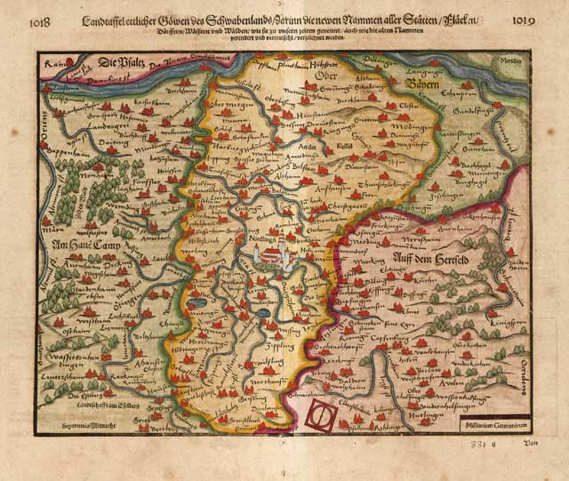 Landtaffel ettlicher Goewen des Schwabenlands.