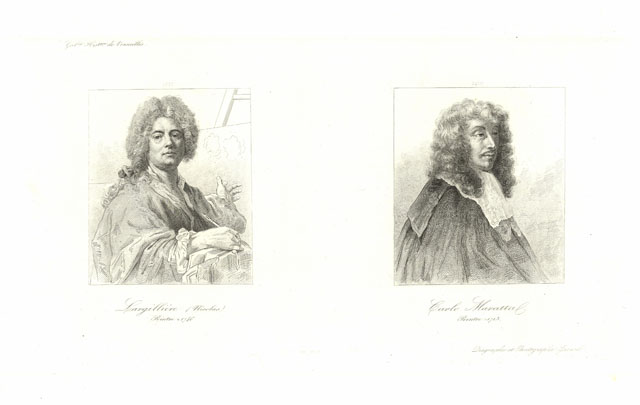 Largillière (Nicolas) peintre - Carlo Maratta peintre