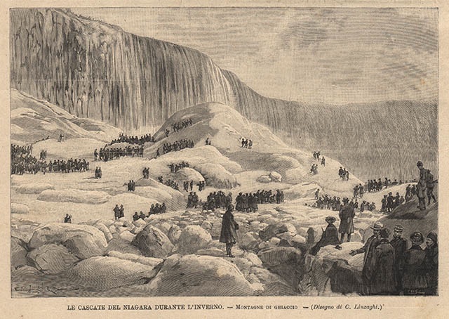 Le cascate del Niagara durante l’inverno - Montagne di ghiaccio