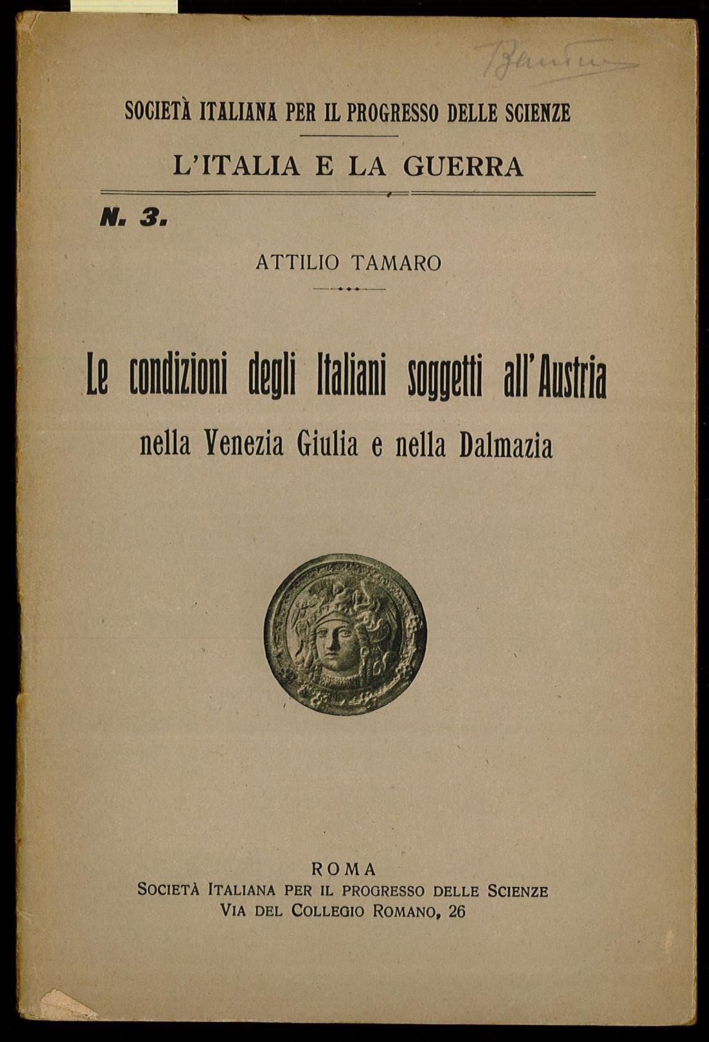 Le condizioni degli italiani soggetti all'Austria nella Venezia Giulia e …