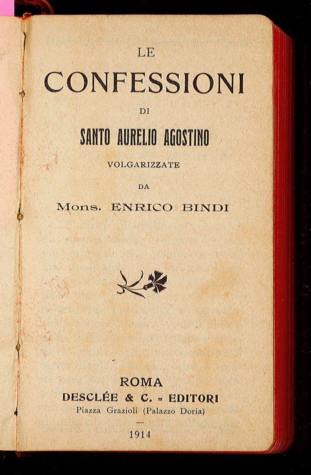 Le Confessioni di S. Aurelio Agostino